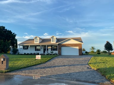 Paver driveway installation project in Winter Haven, FL