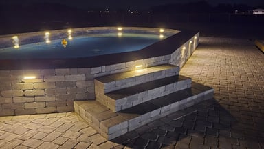 Slip-resistant pool deck pavers, Central Florida